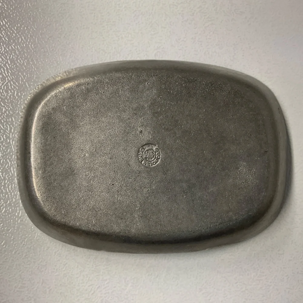 Small Wilton Armetale silver metal dish